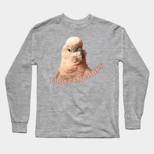 Moluccan Cockatoo Parrot Fluffenchops Long Sleeve T-Shirt